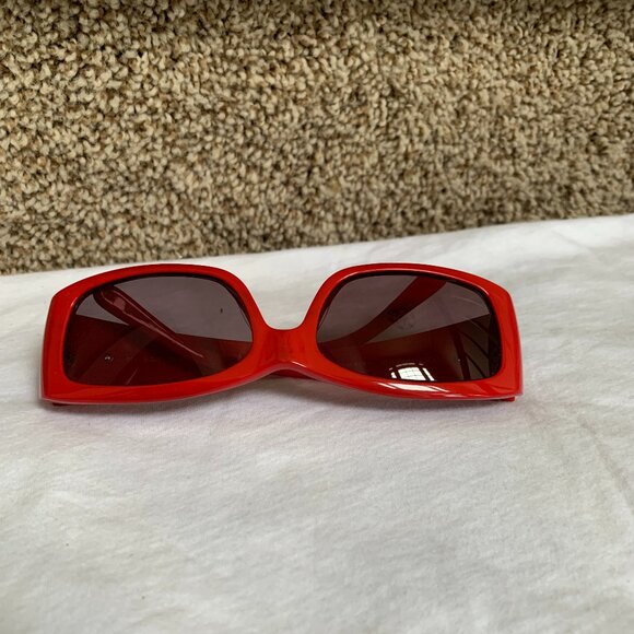 Dolce & Gabbana DG408-B Women\'s Red Glossy/Crystal Accent Eyeglass Frames.